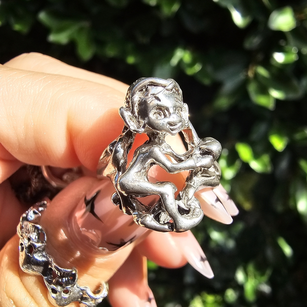 Elf Motif Ring 925